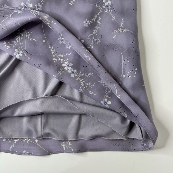 Vintage Tailor B Moss Floral Maxi Dress Womens Sz 8 Purple Fairy Church 90s Y2K - Picture 8 of 14